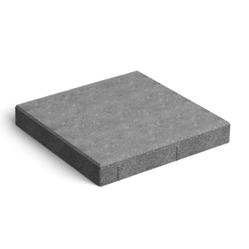 Тротуарна плитка 400x400x40 мм, В30, F300, світло-сірий, без фаски